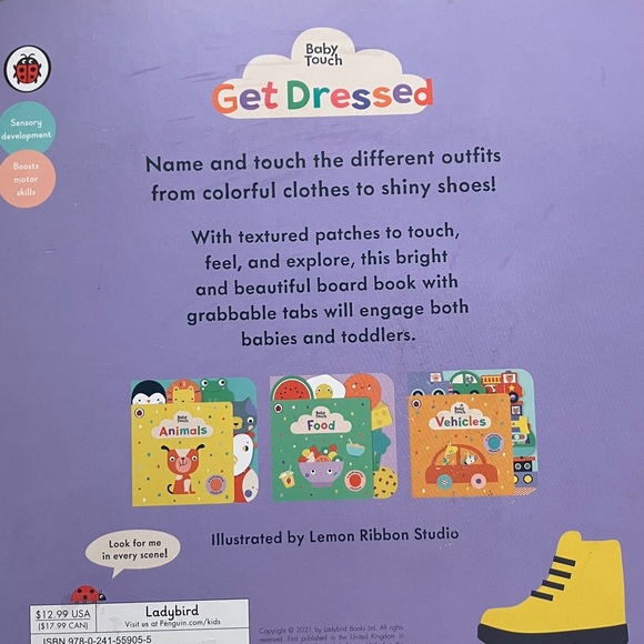 🌻Baby Touch Get Dressed Board Book - Picture 3 of 3